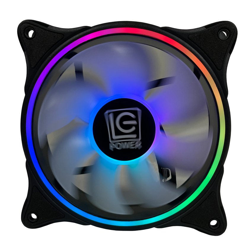 Ventilador Lc-Power Lc-Cf-120-Argb-B Black 120mm 12x12cm Retail
