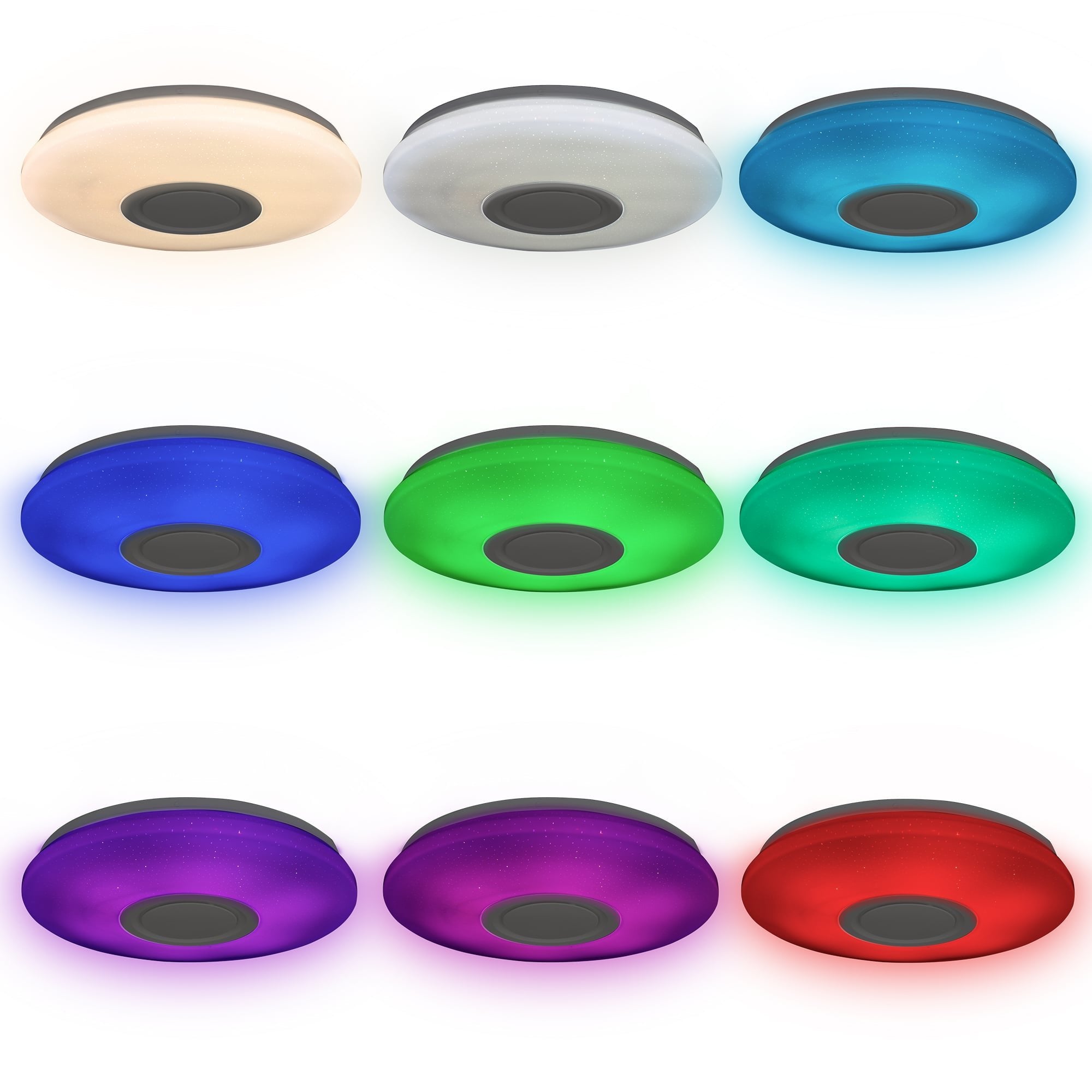 Ksix Plafon Led Altavoz Rainbow - Rgb - 30w - 40cm
