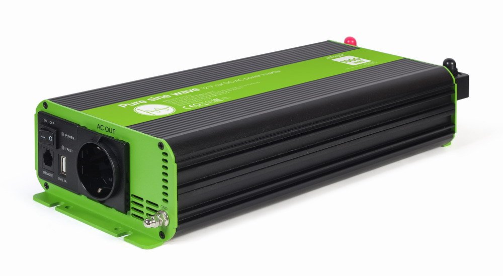 EAN 8716309124065 - EnerGenie EG-PWC-PS1000-01 adaptador e inversor de corriente Auto 1000 W Negro, Verde imagen 4