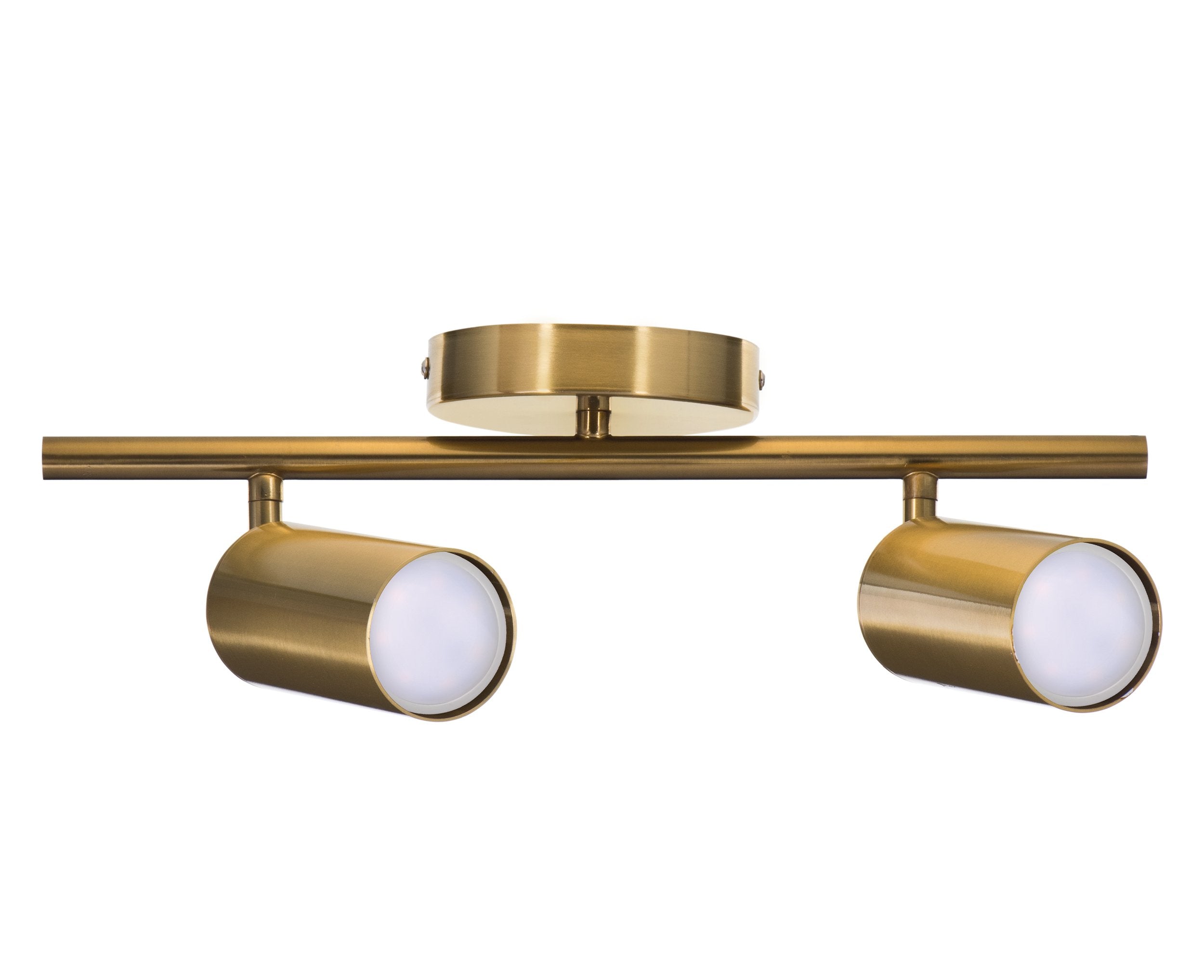 Activejet Spectra Doble Lámpara De Techo De Oro Tira De Luz Gu10 Para La Sala De Estar