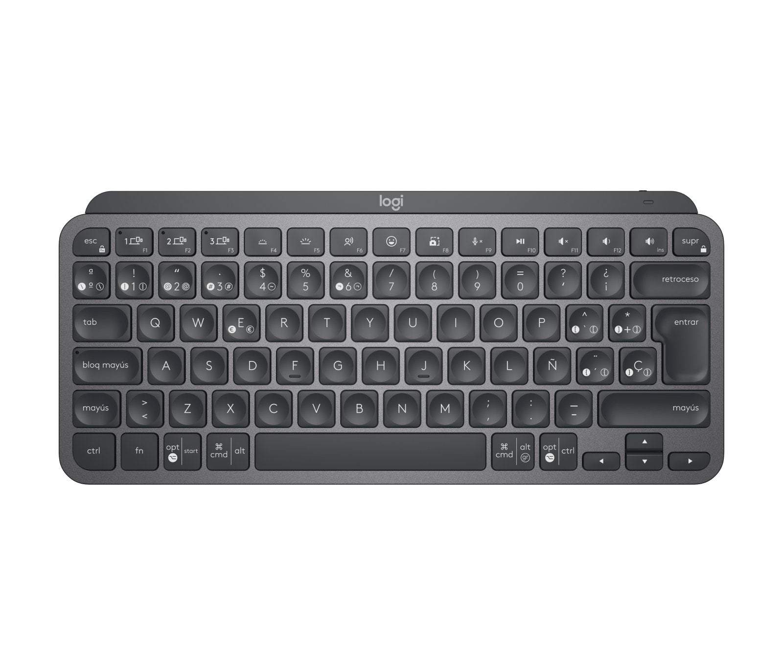 EAN 5099206101401 - Logitech MX Keys Mini For Business teclado Oficina RF Wireless + Bluetooth QWERTY Español Grafito imagen 1