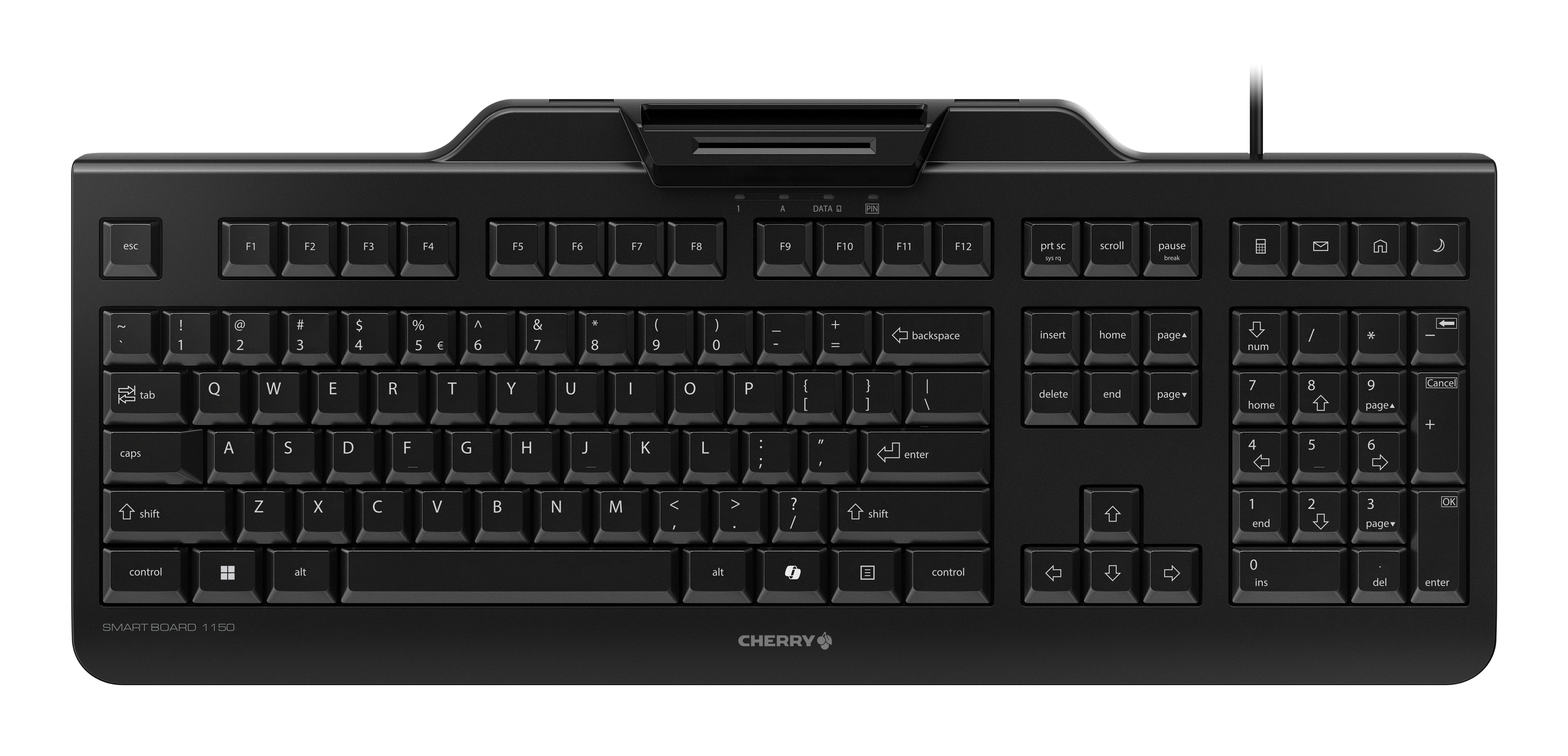 Smart Board 1150 - Keyboard - Corded - Qwerty - Black