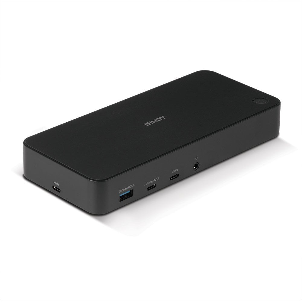 EAN 4002888433662 - Lindy 43366 base para portátil y replicador de puertos Acoplamiento USB 3.2 Gen 2 (3.1 Gen 2) Type-C Negr imagen 1