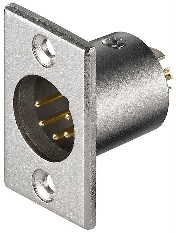 Conector Incorporado Para Micrófono Goobay, 5 Pines, Conexión Incorporada Negro, 1 Pieza 11966
