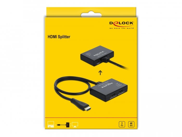 Delock 87747 Divisor De Video Hdmi 2x Hdmi
