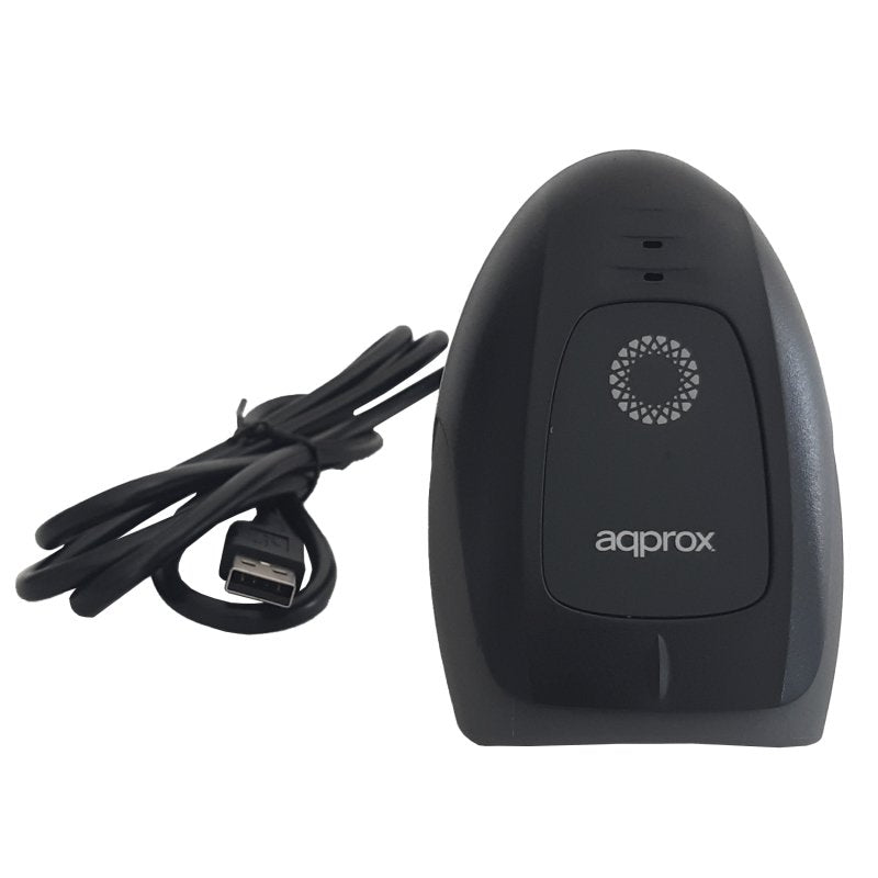 EAN 8435099530459 - Approx appLS22 Lector de códigos de barras portátil 1D/2D Negro imagen 3