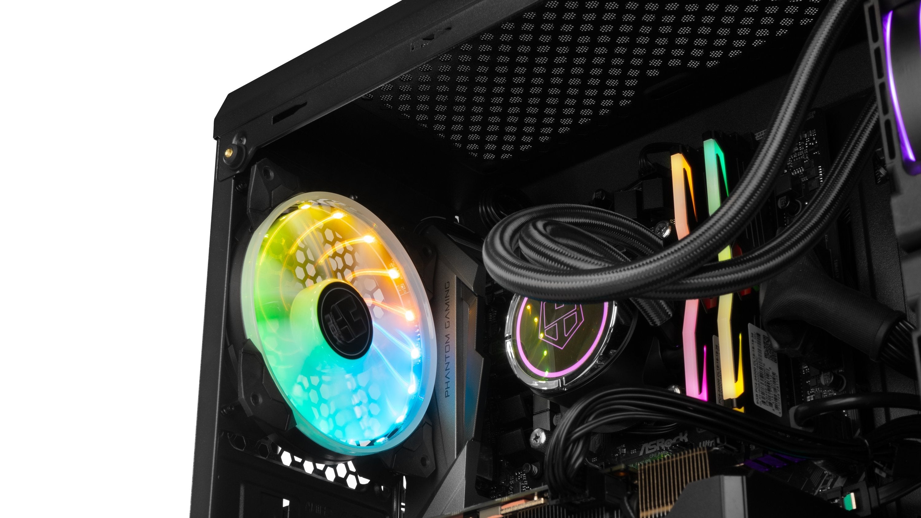 Caja Pc Nox Atx Hummer Tgm Rainbow 1xusb3.0 2xusb2.0 Negro Rgb