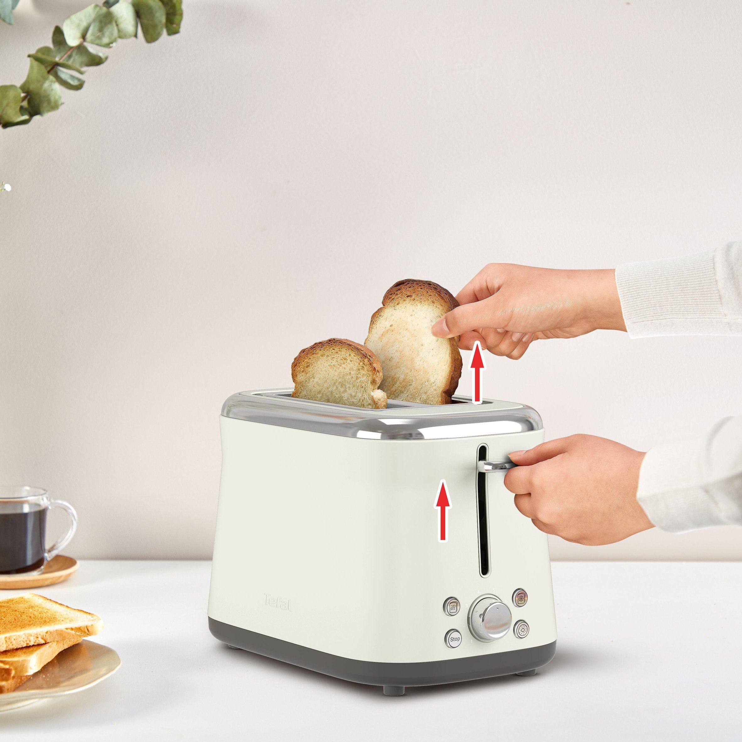 Tefal Tt720ae0 Collection Retro Toaster, 850 W, Beige
