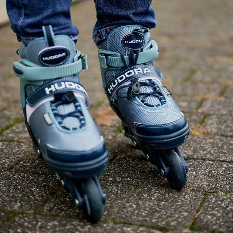 Patines En Línea Hudora Leon 2.0 Talla. 29-32 Azul/Gris