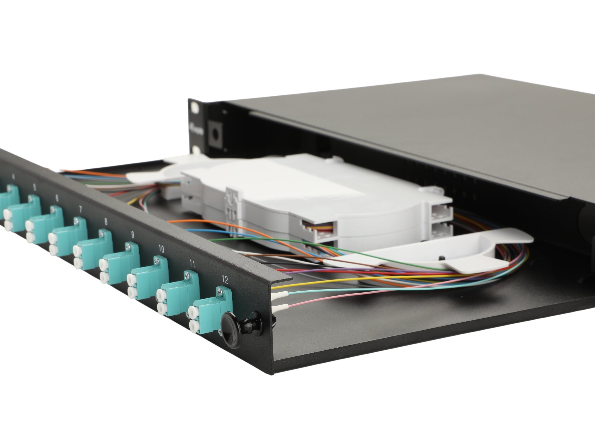 Equip Lwl-Spleisskamen 12-Port Lc-Duplex Om3 1u Komplett Sw
