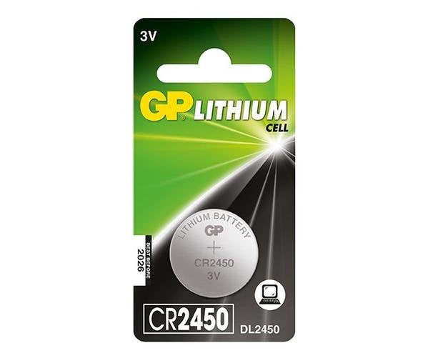 Gp Lithium Pack De 5 Pilas Litio De Boton Cr2450 3v