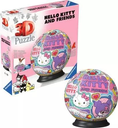 Puzzle 3d Kula 72 Elementy Hello Kitty