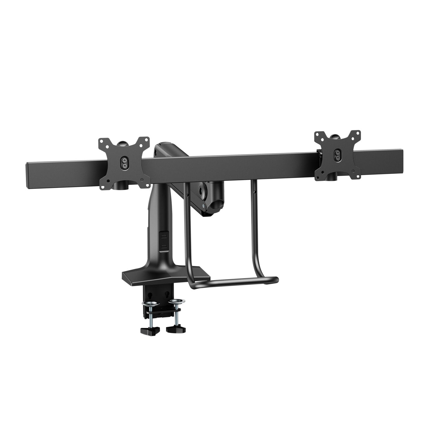 V7 Soporte Con Brazos Con Resorte De Gas De Alta Resistencia Para Dos Monitores