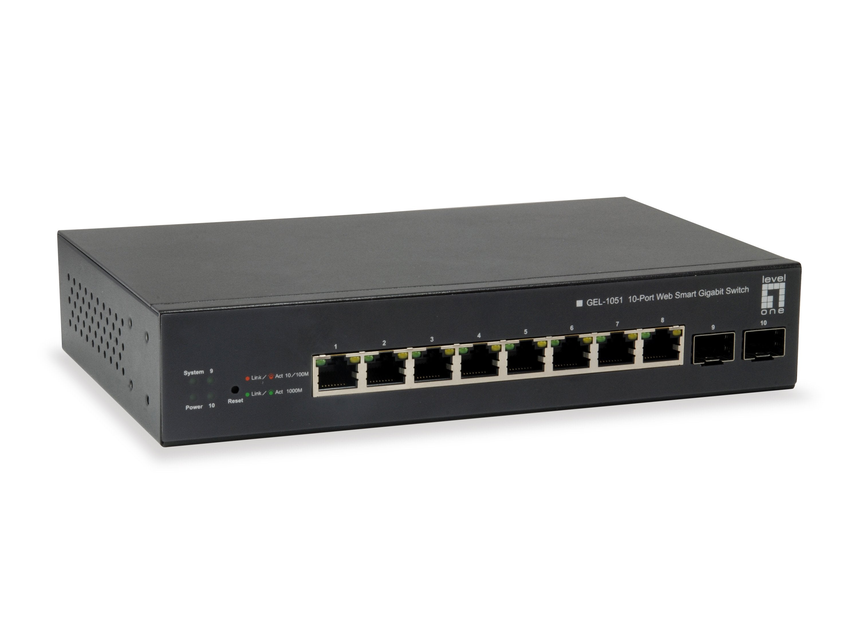 Levelone Gep-1051 Gestionado L2/L3/L4 Gigabit Ethernet (10/100/1000) Negro Energía Sobre Ethernet (Poe)