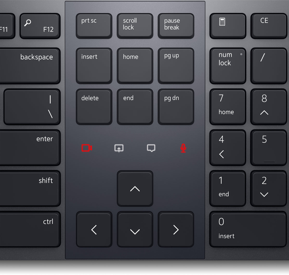 Dell Kb900 Teclado Rf Wireless + Bluetooth Azerty Francés Grafito