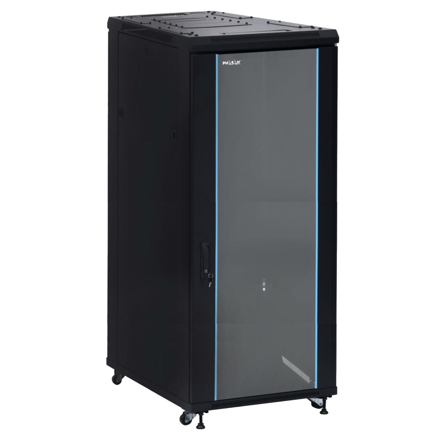 Armario Rack De Suelo 19 " Phasak Pro 42u Negro 800x800 Montado Pho 8842
