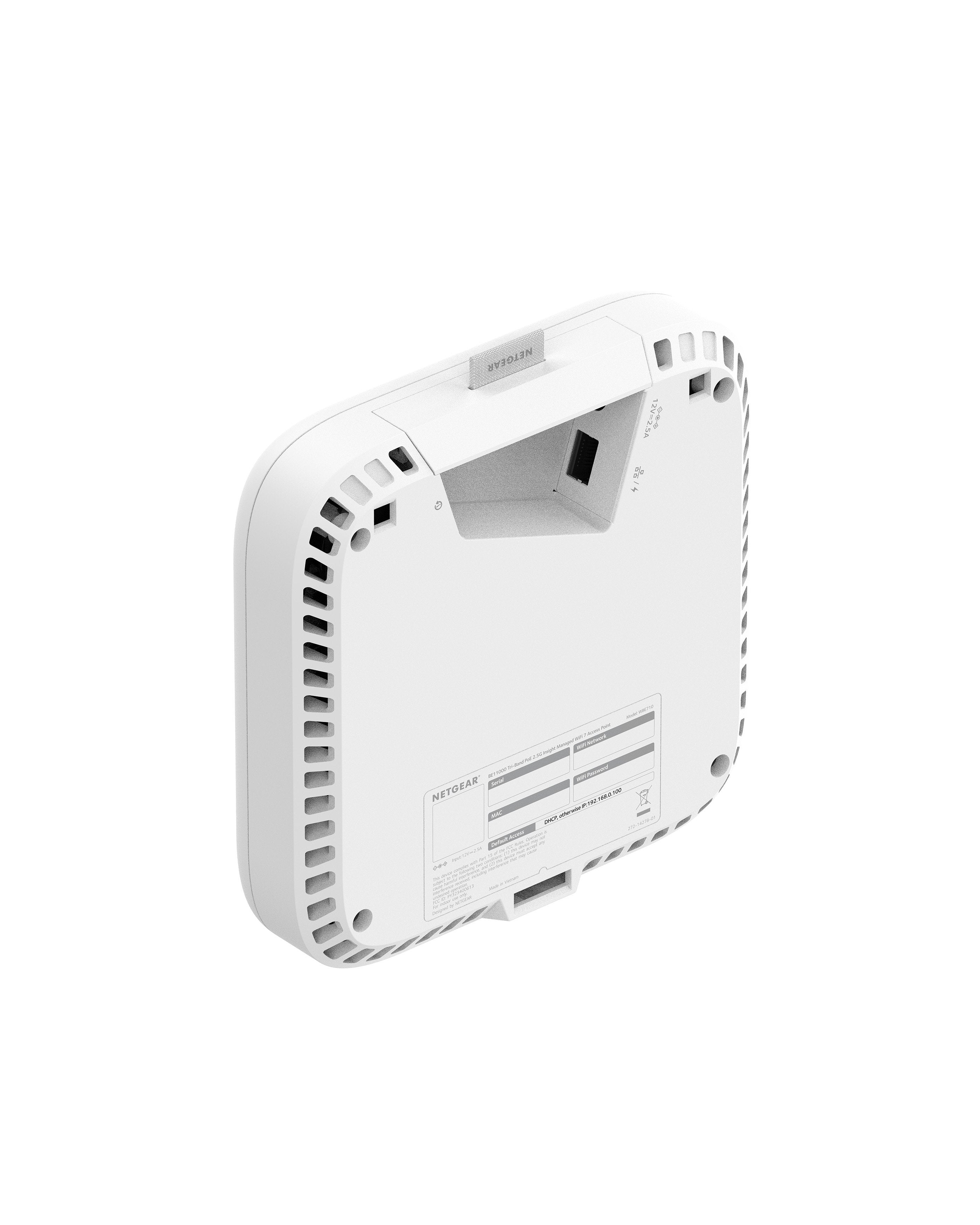 Netgear Business Wbe718 - Accesspoint - Wi-Fi 7 - Wi-Fi 6 - Wi-Fi 7 - 2.4 Ghz, 5 Ghz, 6 Ghz - Cloud-Verwaltet - Wand- Deckenmontage