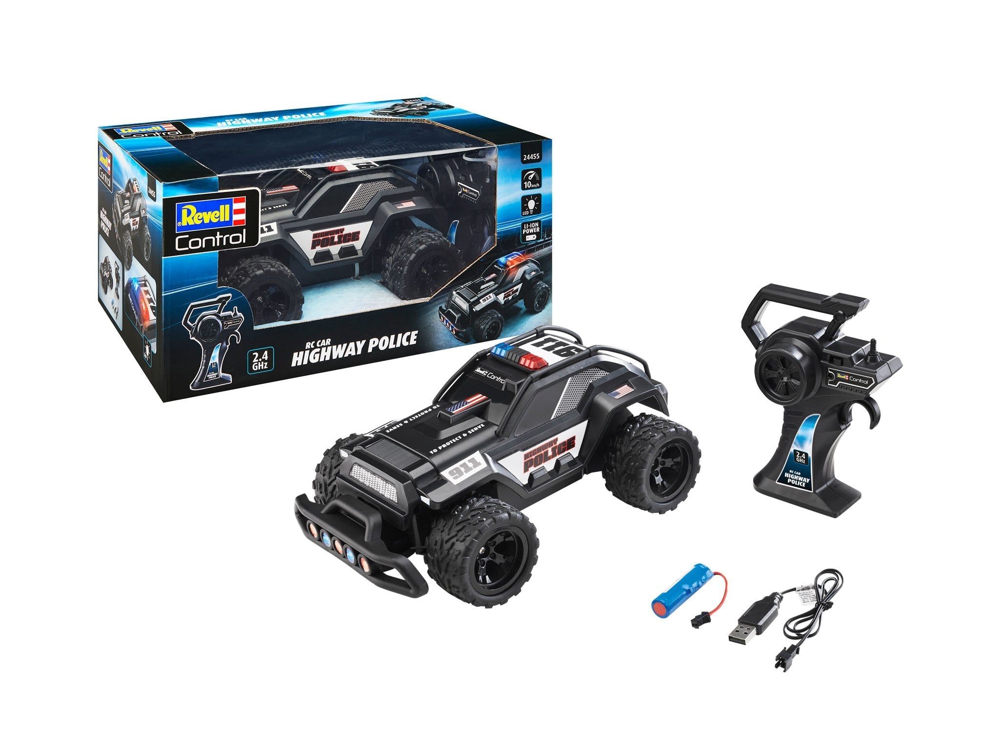 EAN 4009803244556 - Revell Highway Police modelo controlado por radio Coche Motor eléctrico imagen 5