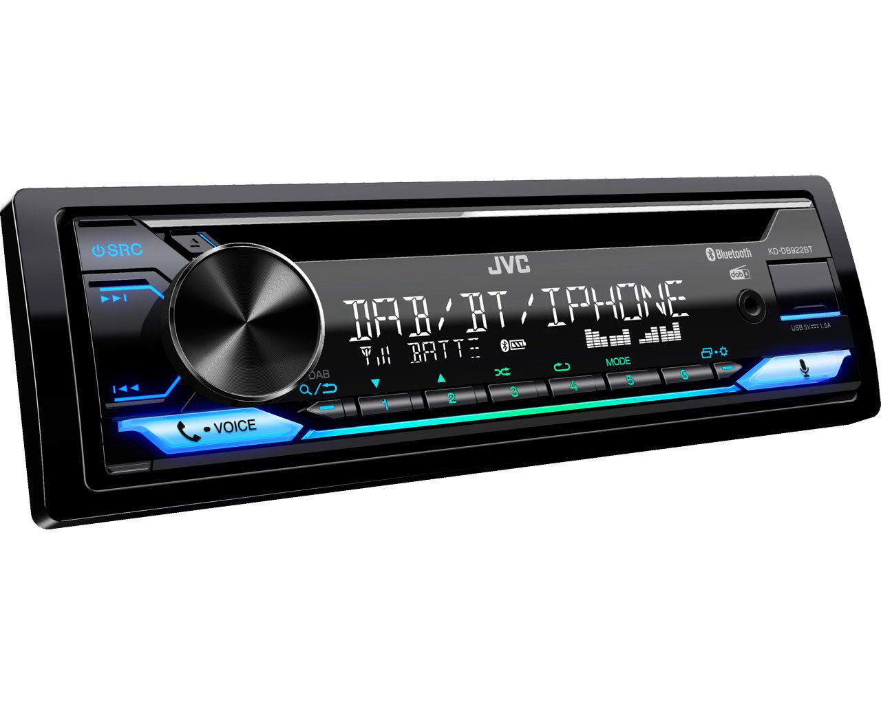 EAN 4975769023910 - JVC KD-DB922BT Negro 200 W Bluetooth imagen 3