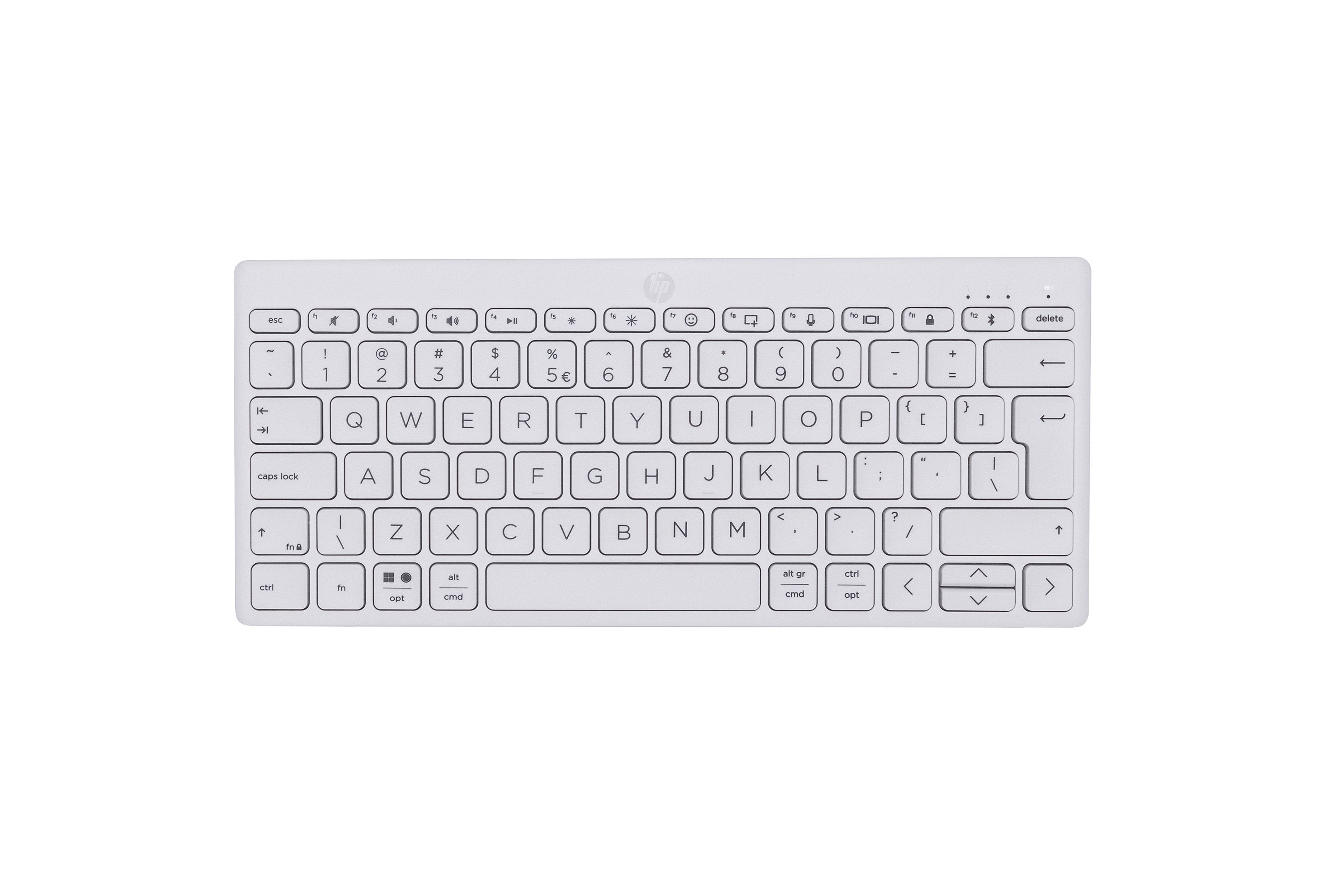 Hp 350 Compact Multi-Device Bluetooth Keyboard Teclado Hogar Qwerty Blanco