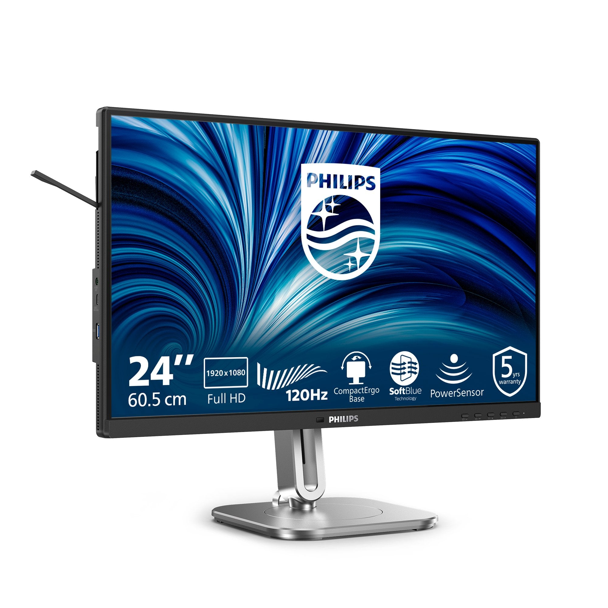 EAN 8721038003727 - Philips 4000 series 24B2N4200/00 pantalla para PC 60,5 cm (23.8") 1920 x 1080 Pixeles Full HD LCD Gris imagen 2