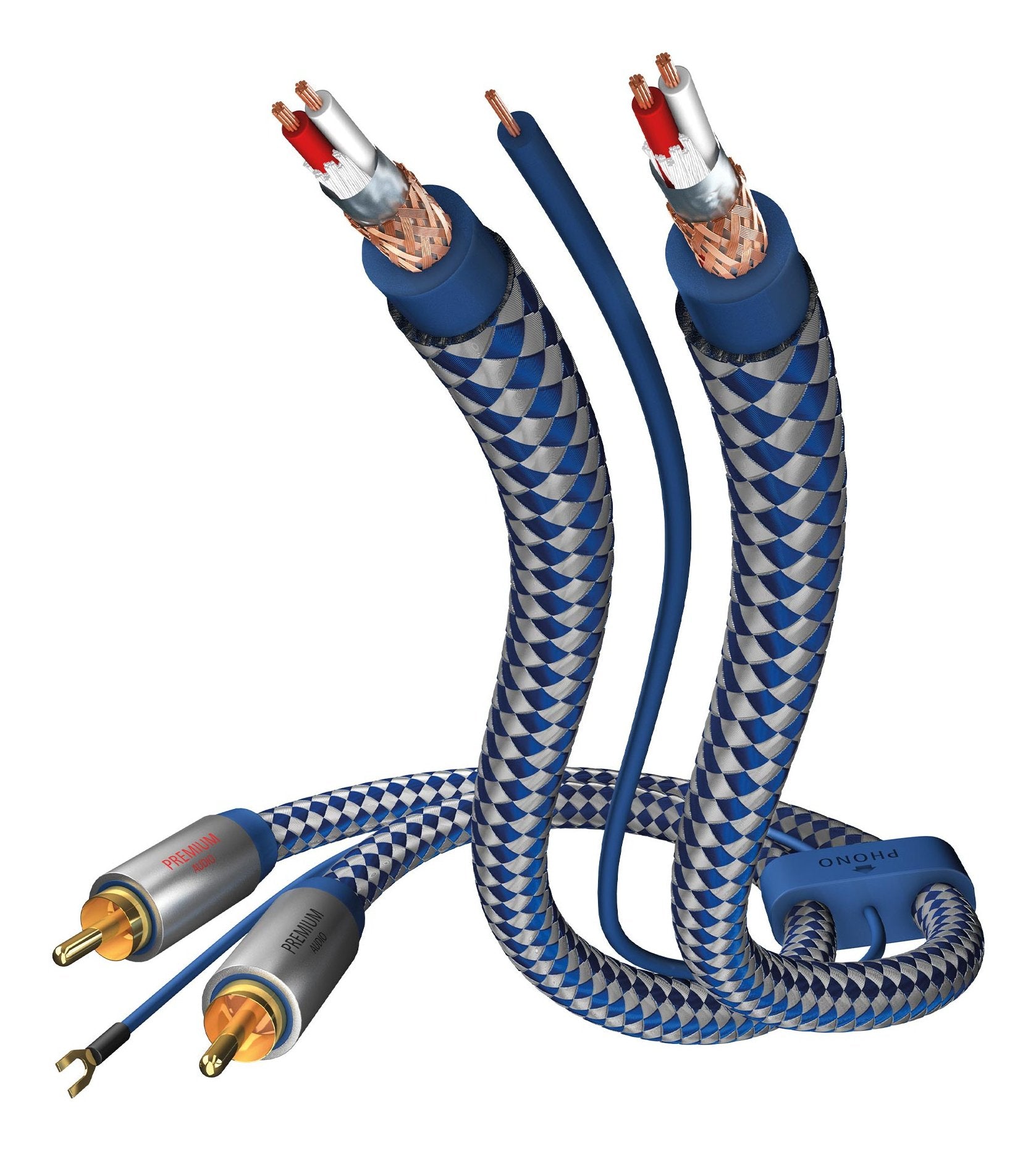 In-Akustik Premium Audio Cable Phono Rca - Rca 0,75m 00405107