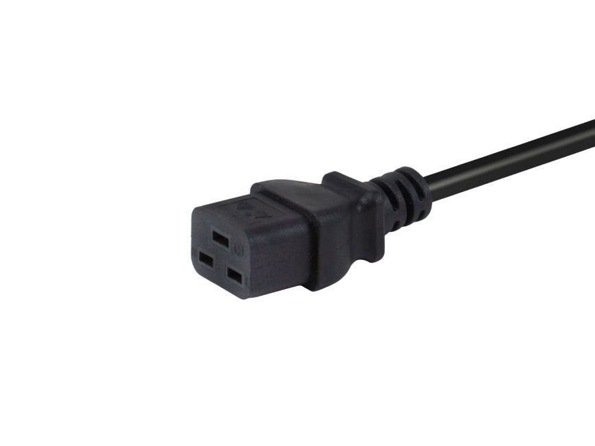 Equip Netzcable Anschl. C20 -> C19 1.80m Negro