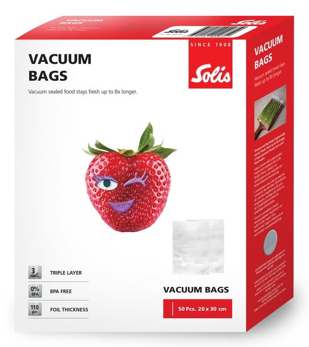 Solis Vac Bags 20x30cm 50 Beutel Vakuumierbeutel