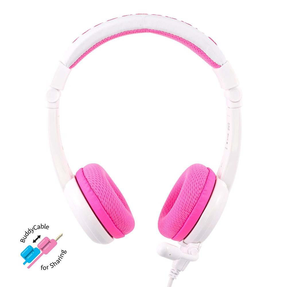 EAN 0630282193024 - BuddyPhones School+ Auriculares Alámbrico Diadema Llamadas/Música Rosa, Blanco imagen 4