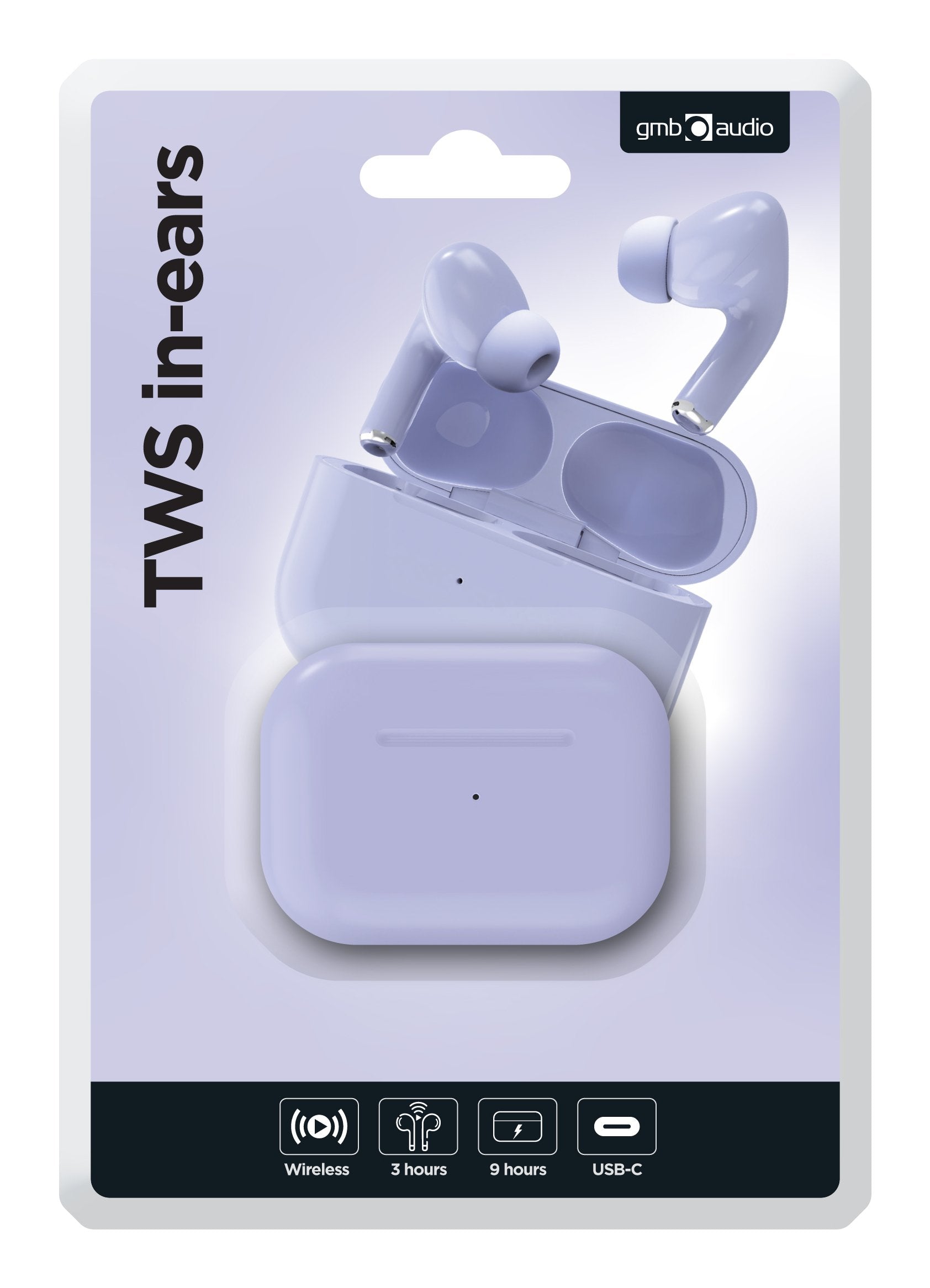 Auriculares Gembird Bt Tws Violeta