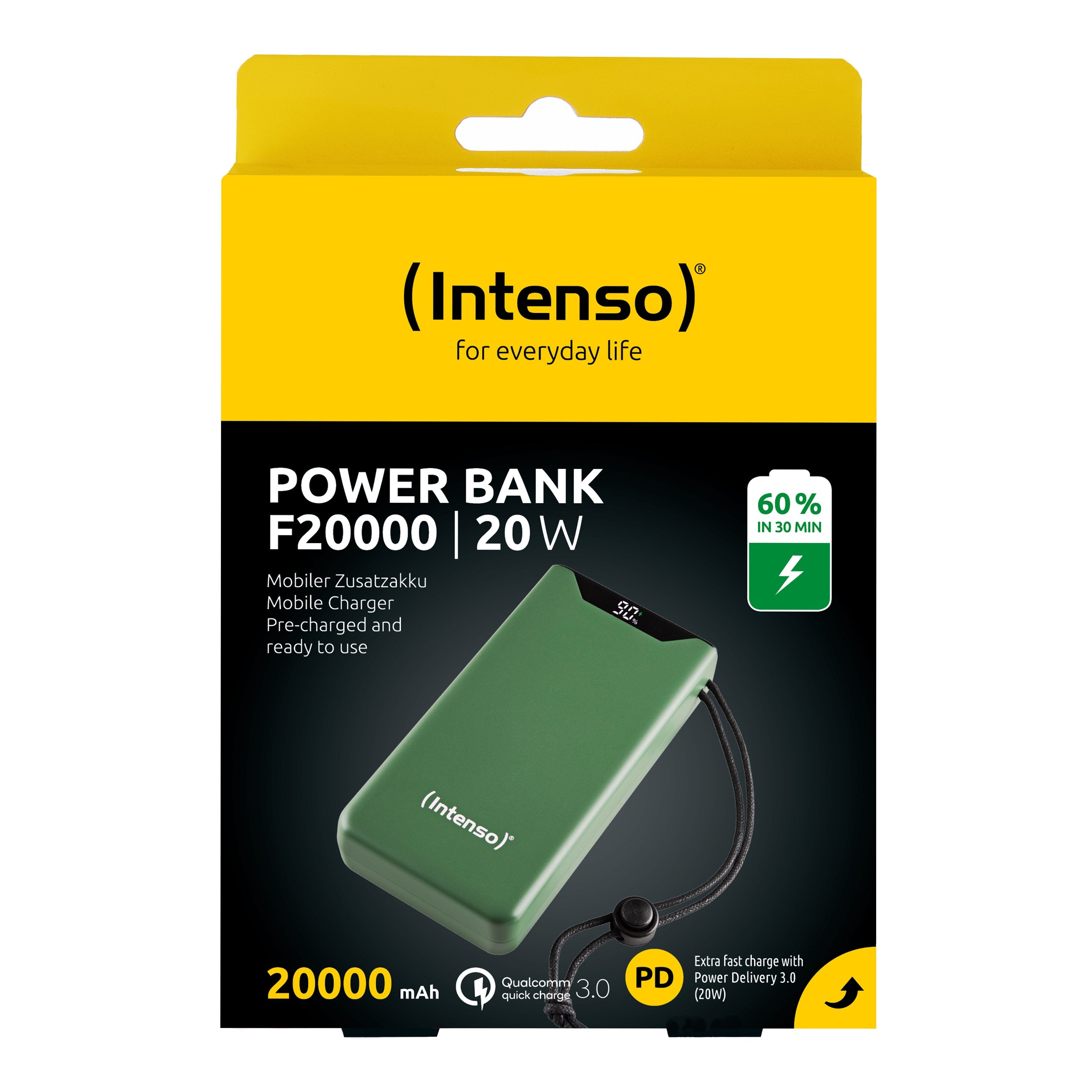 EAN 4034303034826 - Intenso 7332057 batería externa Polímero de litio 20000 mAh Verde imagen 2