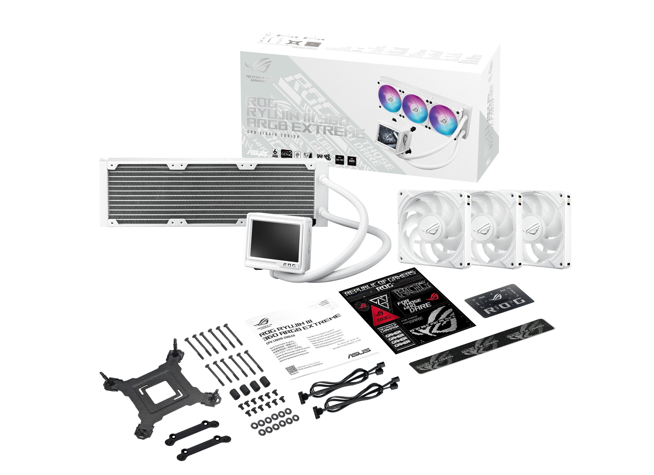 EAN 4711387789957 - ASUS ROG RYUJIN III 360 ARGB EXTREME WHT Procesador Sistema de refrigeración líquida todo en uno 12 cm Bl imagen 18
