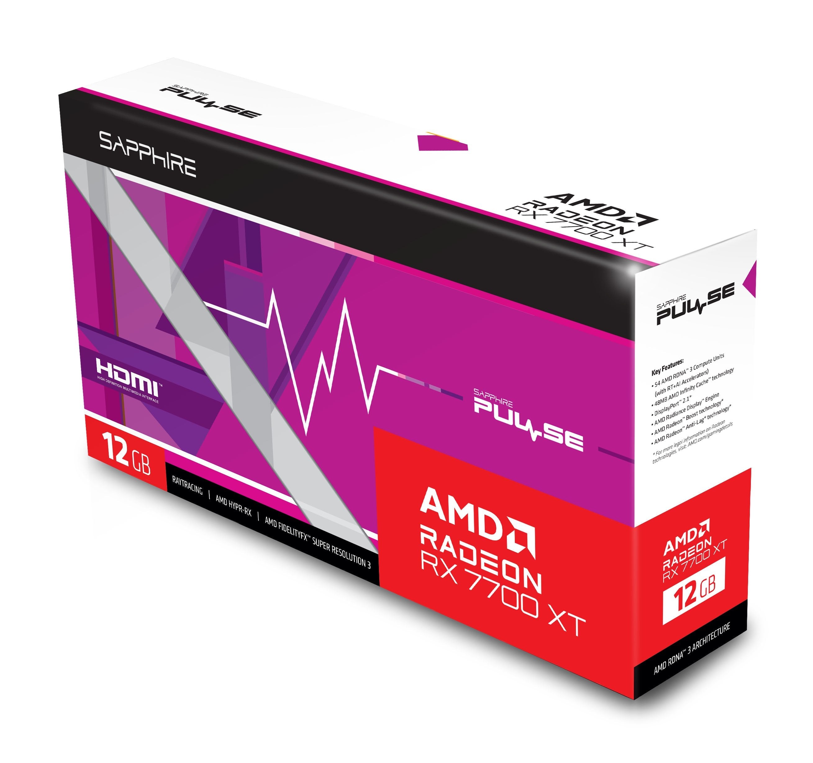 EAN 4895106294288 - Sapphire PULSE Radeon RX 7700 XT AMD 12 GB GDDR6 imagen 8