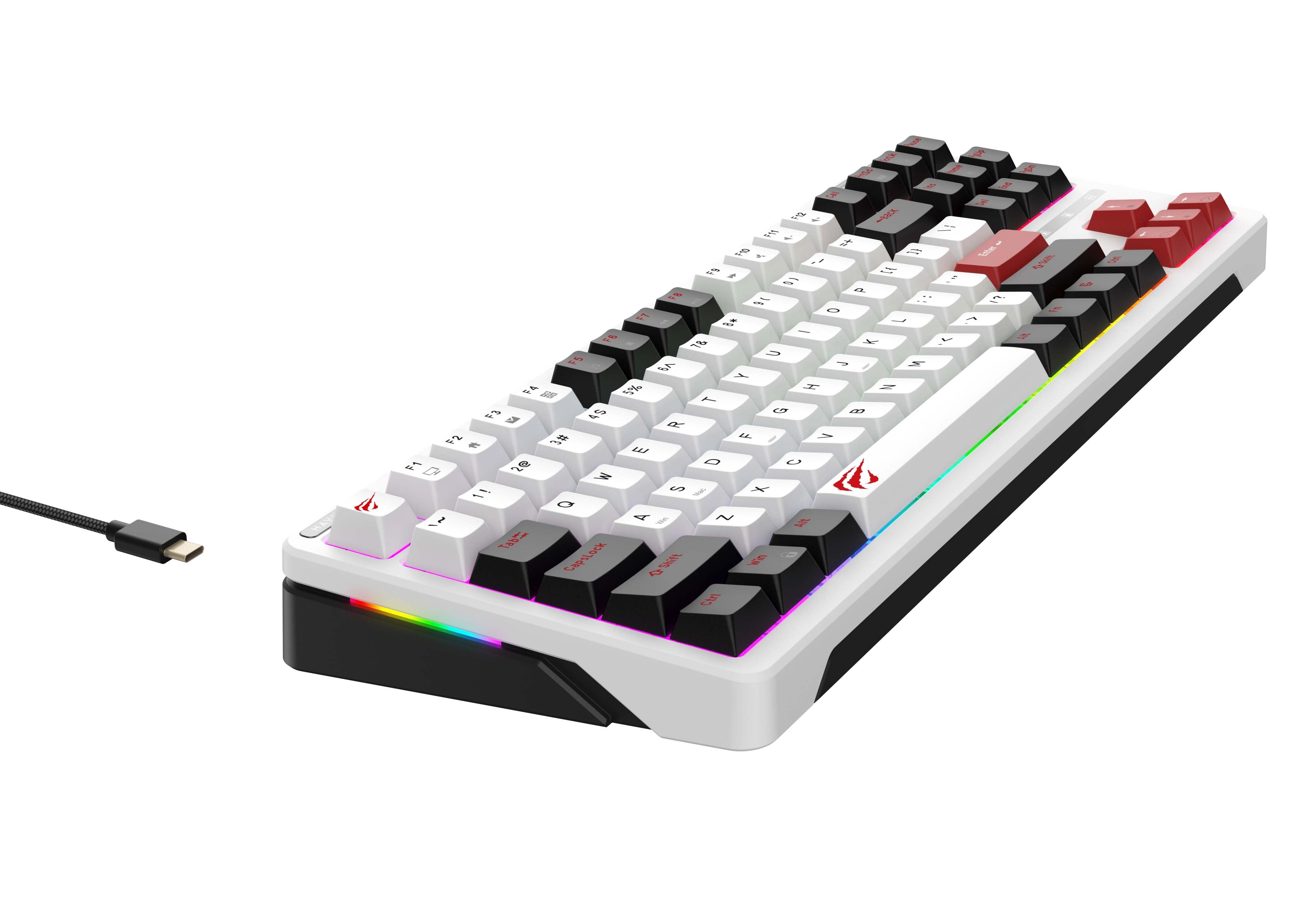 EAN 6939119026349 - Havit KB902L teclado Juego USB QWERTY Negro, Rojo, Blanco imagen 3