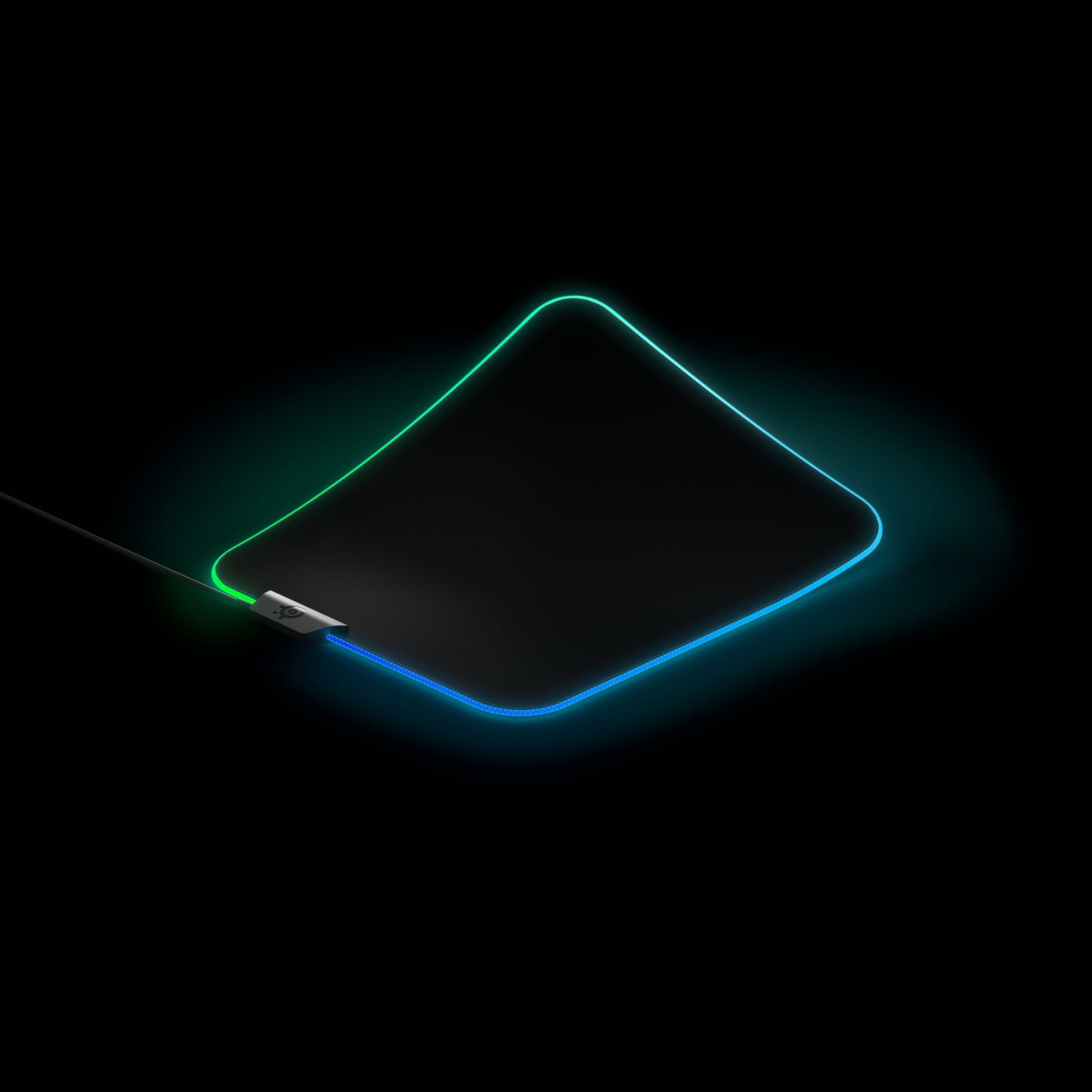 Alfombrilla Steelseries Prism Tela - M (63825) Steelseries Qck Prism Cloth Medium, Negro, Monótono, Tela, Caucho, Silicona, Retroiluminación Led, Multi, Alfombrilla De Ratón Para Juegos