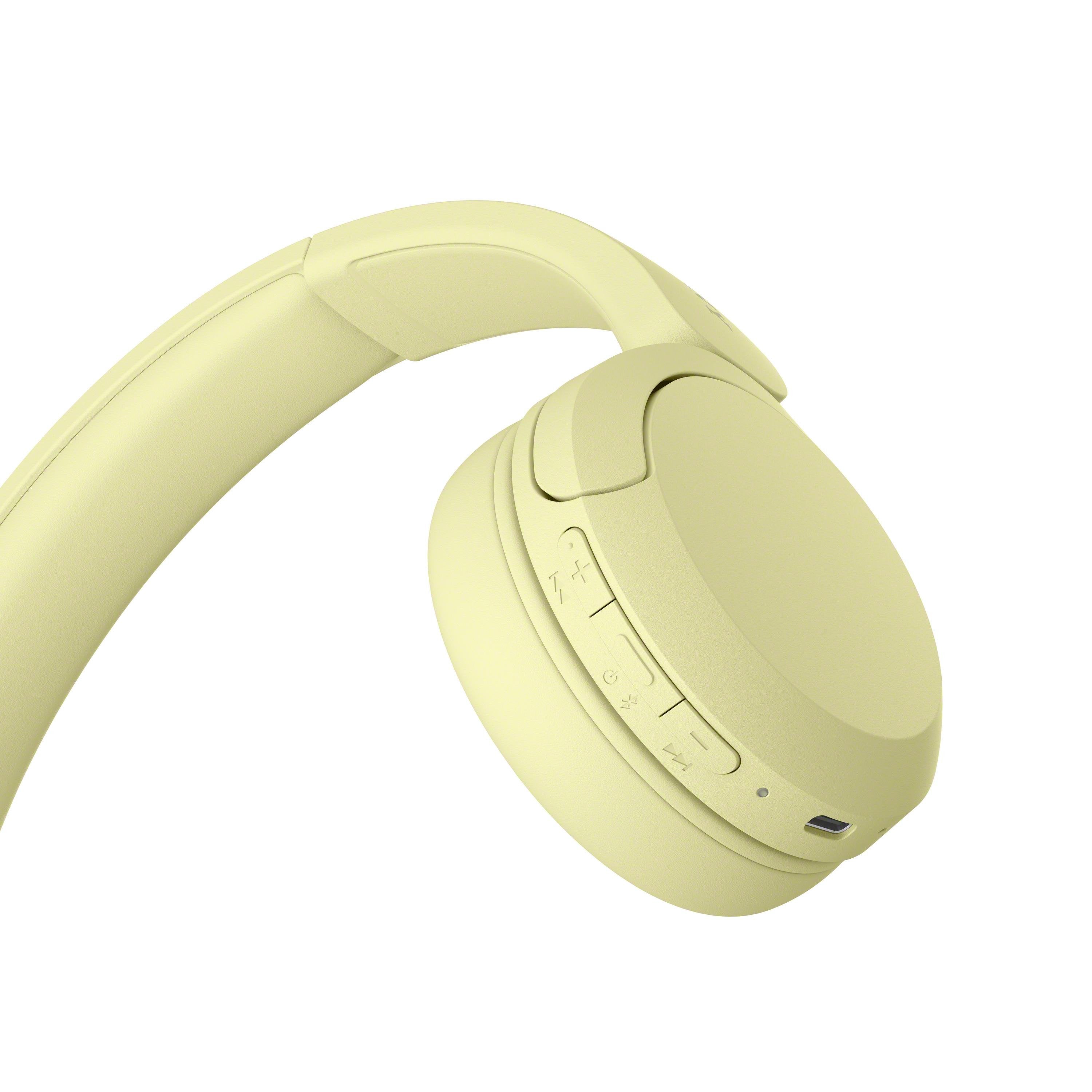 Auriculares Sony Whch520 Amarillo Overear Inalámbricos