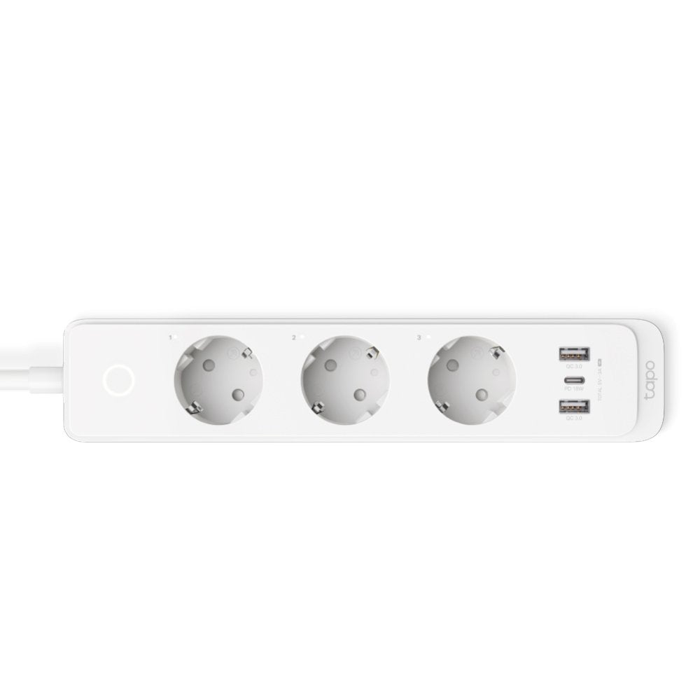 Reglega Inteligente Wifi Tp-Link Tapo P300 3 Enchufes Y 2 Puertos Usb 3.0 18w