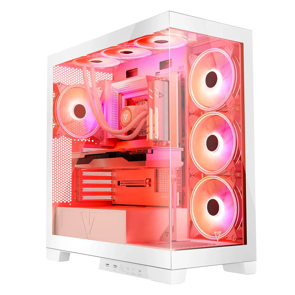 EAN 5903560981305 - Modecom Volcano SPACE APEX ARGB MIDI Midi Tower Blanco imagen 1