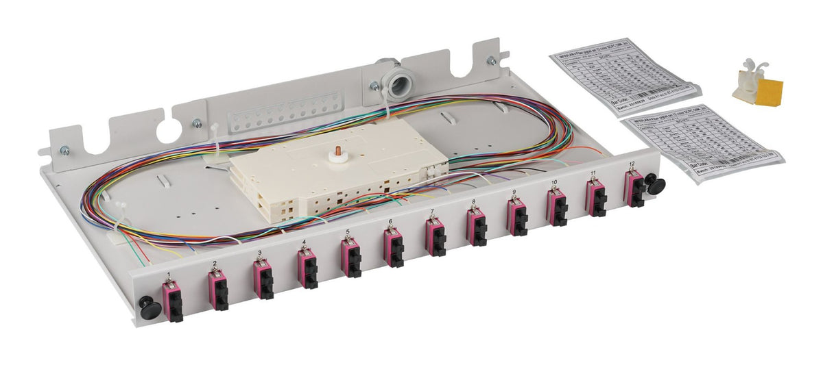 Spleibox Gr Extraíble Sc Om4 24xpigtails Abgesetzt & 12xduplex-Empalme