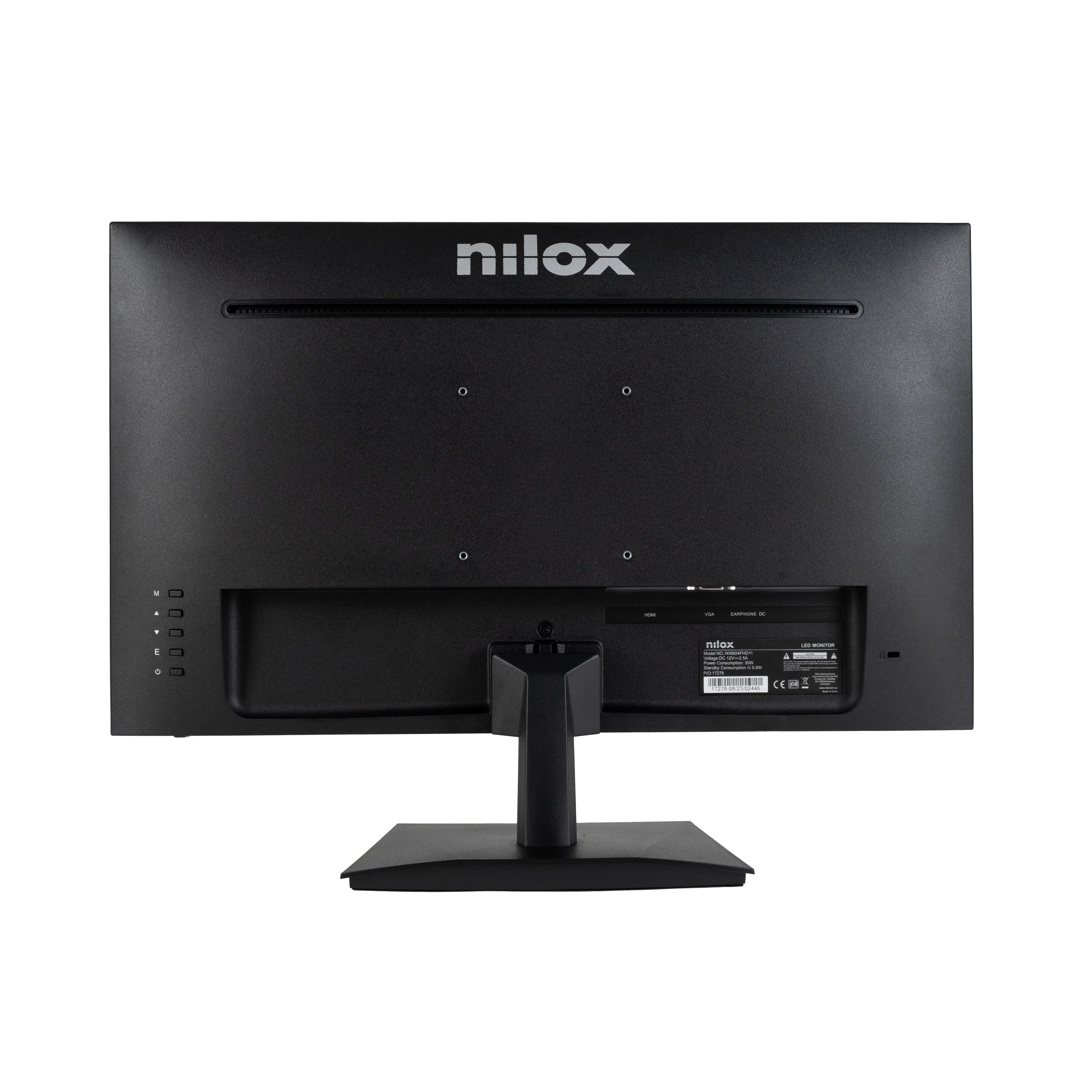 Monitor 23,8" Nilox Nxm24fhd11 Led Fhd 75hz 16:9 5ms Hdmi/Vga