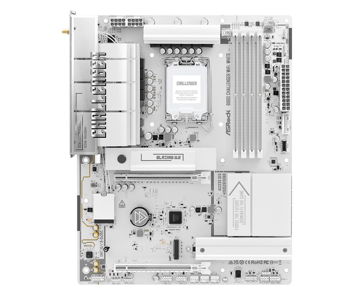 Mb Asrock Intel 1851 B860 Challenger Wifi White