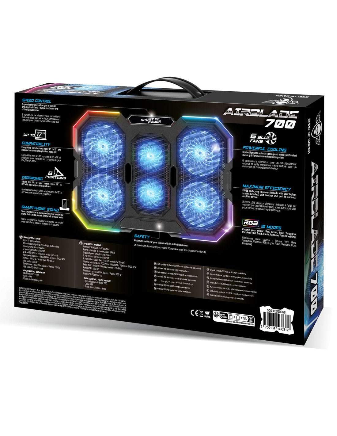 Spirit Of Gamer Refrigerador Airblade 700 Rgb