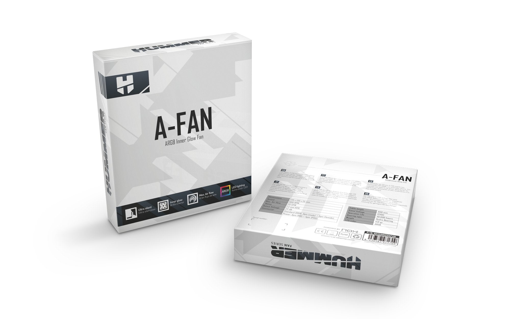 EAN 8436587971709 - NOX A-Fan Carcasa del ordenador Ventilador 12 cm Negro 1 pieza(s) imagen 7