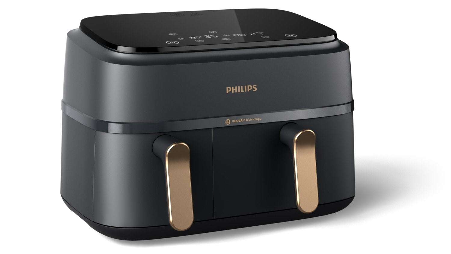 EAN 8720389033018 - Philips 3000 series NA352/04 freidora 9 L Independiente 2750 W Freidora de aire caliente Cobre, Gris imagen 4