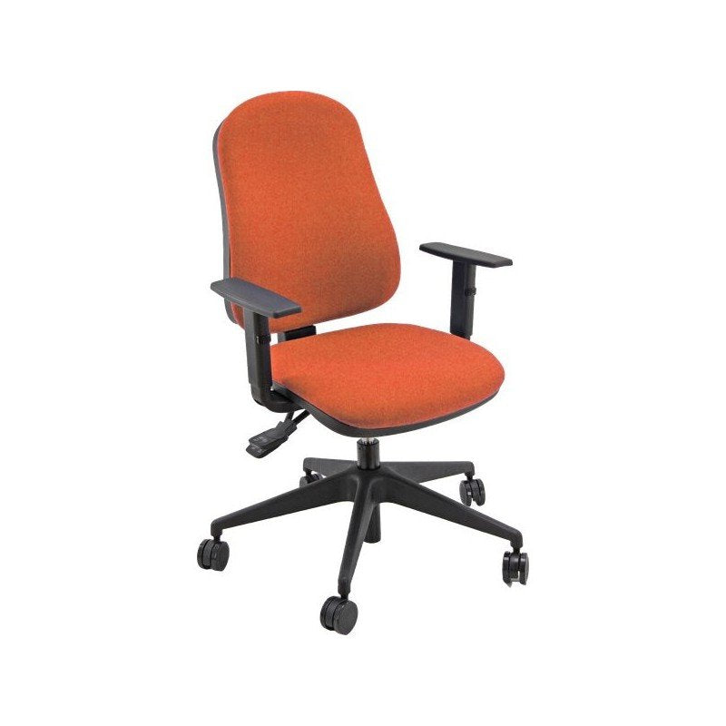 Unisit Silla Administrativa Sincro Simple Roja Reposabrazos Ajustables