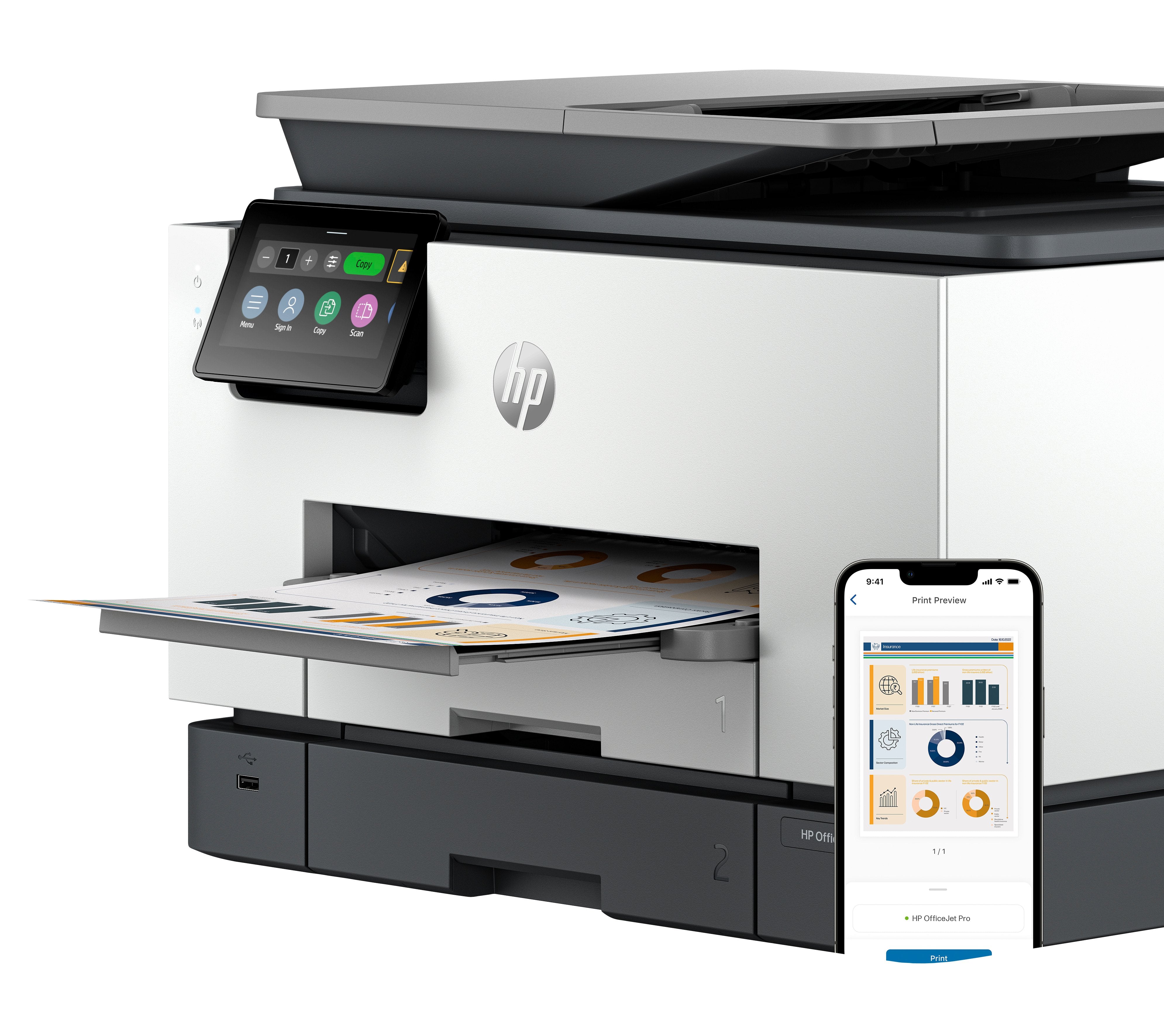 EAN 0197029469359 - HP OfficeJet Pro 9130b AiO Printer Inyección de tinta térmica A4 4800 x 1200 DPI 25 ppm Wifi imagen 9