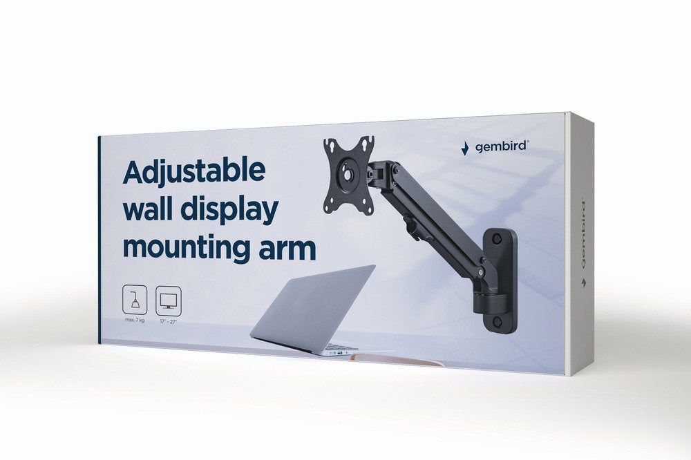 EAN 8716309106887 - Gembird MA-WA1-01 soporte para monitor 68,6 cm (27") Pared Negro imagen 1