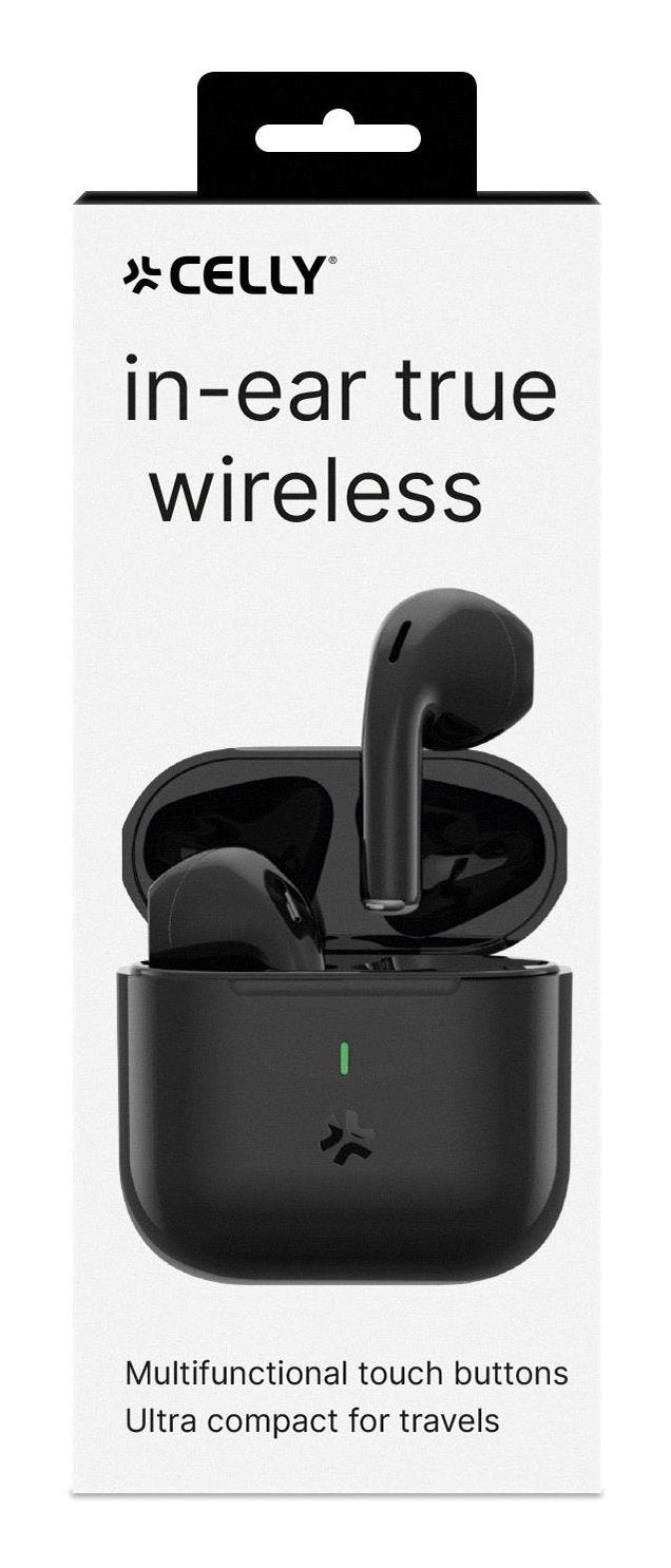 Auriculares Celly Compactbk Inalámbrico Usb Tipo C Negro
