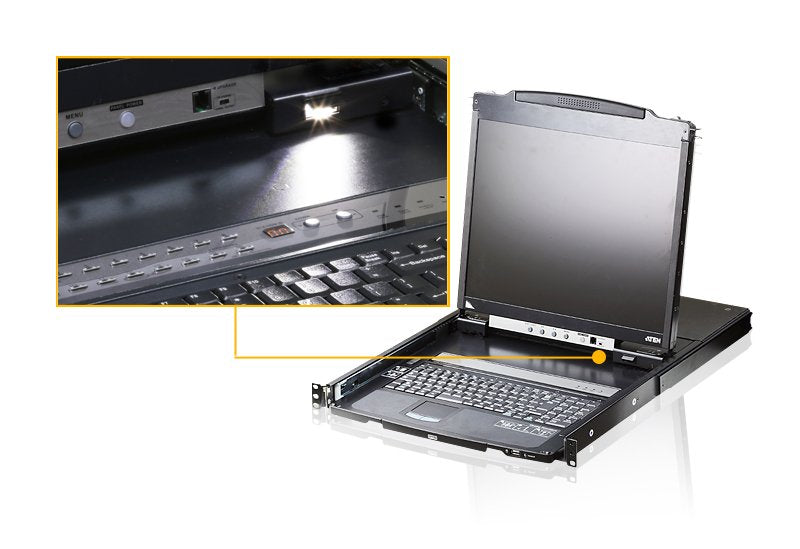 Aten Desktop Kvm 19" Lcd Console (Usb - Ps/2 Vga) With Usb P Aten Cl5800n, 48,3 Cm (19"), 1280 X 1024 Pixeles, Lcd, 250 Cd / M², 1000:1, 170°