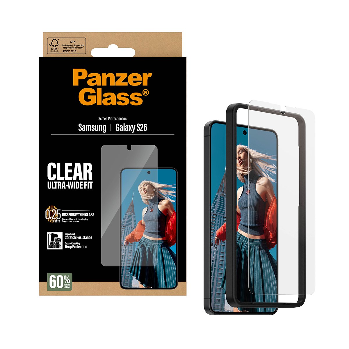 EAN 5715685033827 - PanzerGlass ® Screen Protector Samsung Galaxy S26 | Ultra-Wide Fit w. EasyAligner Protector de pantalla 1 imagen 5
